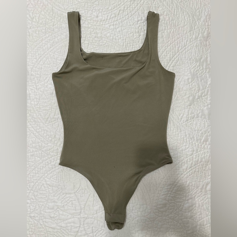 Women’s Olive Green Bodysuit Top